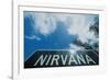 A sign that reads "Nirvana"-null-Framed Photographic Print