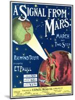 "A Signal from Mars" Sheet Music from the National Museum of American History-null-Mounted Art Print