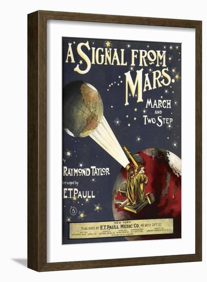 A Signal From Mars-Raymond Taylor-Framed Giclee Print