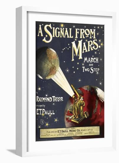 A Signal From Mars-Raymond Taylor-Framed Giclee Print