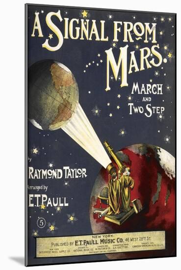 A Signal From Mars-Raymond Taylor-Mounted Giclee Print