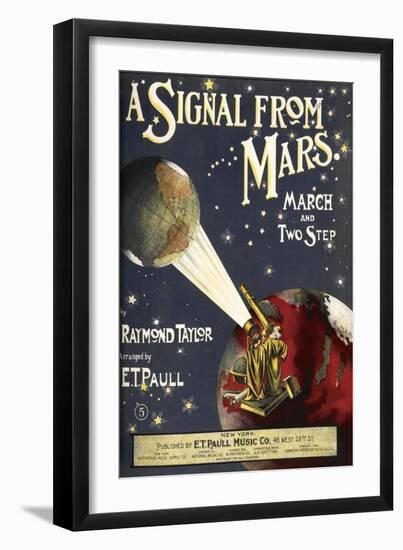 A Signal From Mars-Raymond Taylor-Framed Premium Giclee Print