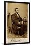 A Signed Carte-De-Visite Photograph of Abraham Lincoln, 1861-Alexander Gardner-Framed Giclee Print