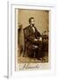 A Signed Carte-De-Visite Photograph of Abraham Lincoln, 1861-Alexander Gardner-Framed Giclee Print