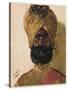 A Sikh Officer from India, Fighting with the Allies in World War One-null-Stretched Canvas