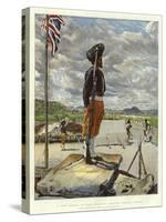 A Sikh Sentry at Fort Johnston, British Central Africa-Harry Hamilton Johnston-Stretched Canvas