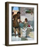 A Silent Greeting, 1908-1909-Lawrence Alma-Tadema-Framed Giclee Print