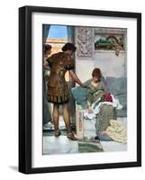 A Silent Greeting, 1908-1909-Lawrence Alma-Tadema-Framed Giclee Print