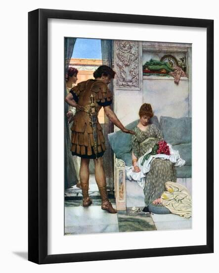 A Silent Greeting, 1908-1909-Lawrence Alma-Tadema-Framed Giclee Print