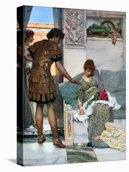 A Silent Greeting, 1908-1909-Lawrence Alma-Tadema-Stretched Canvas