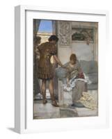 A Silent Greeting-Sir Lawrence Alma-Tadema-Framed Giclee Print
