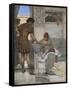 A Silent Greeting-Sir Lawrence Alma-Tadema-Framed Stretched Canvas