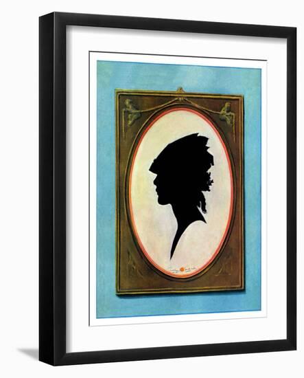 "A Silhouette,"May 11, 1929-Penrhyn Stanlaws-Framed Giclee Print