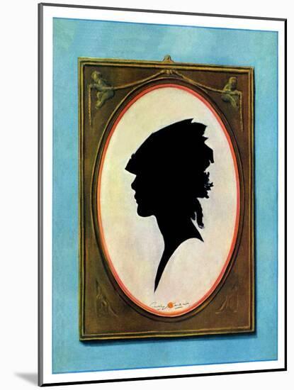 "A Silhouette,"May 11, 1929-Penrhyn Stanlaws-Mounted Premium Giclee Print