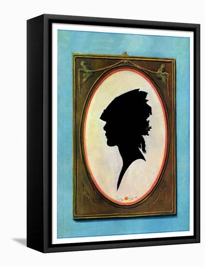 "A Silhouette,"May 11, 1929-Penrhyn Stanlaws-Framed Stretched Canvas