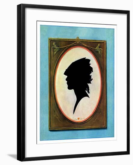 "A Silhouette,"May 11, 1929-Penrhyn Stanlaws-Framed Giclee Print