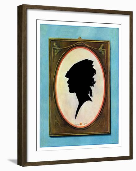 "A Silhouette,"May 11, 1929-Penrhyn Stanlaws-Framed Giclee Print