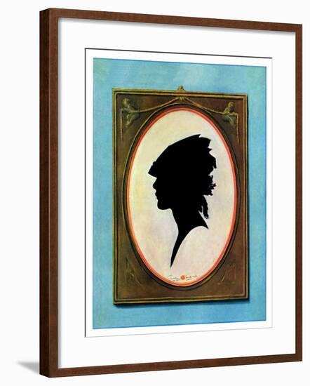 "A Silhouette,"May 11, 1929-Penrhyn Stanlaws-Framed Giclee Print