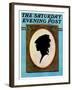 "A Silhouette," Saturday Evening Post Cover, May 11, 1929-Penrhyn Stanlaws-Framed Giclee Print