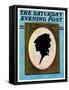 "A Silhouette," Saturday Evening Post Cover, May 11, 1929-Penrhyn Stanlaws-Framed Stretched Canvas