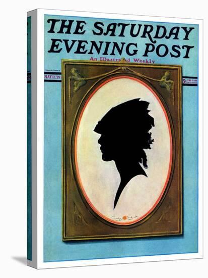 "A Silhouette," Saturday Evening Post Cover, May 11, 1929-Penrhyn Stanlaws-Stretched Canvas