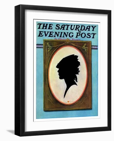 "A Silhouette," Saturday Evening Post Cover, May 11, 1929-Penrhyn Stanlaws-Framed Giclee Print