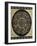 A Silk and Metal Thread Embroidered Panel from the Ka'Ba-null-Framed Giclee Print