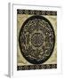 A Silk and Metal Thread Embroidered Panel from the Ka'Ba-null-Framed Giclee Print