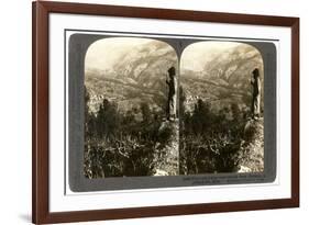 A Silkworm Plantation in the Lebanon Mountains, Syria, 1900s-Underwood & Underwood-Framed Giclee Print