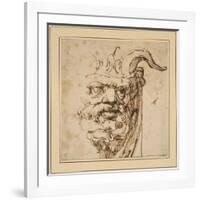 A Silvan Mask-Agostino Carracci-Framed Giclee Print