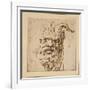 A Silvan Mask-Agostino Carracci-Framed Giclee Print