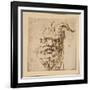 A Silvan Mask-Agostino Carracci-Framed Giclee Print