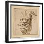 A Silvan Mask-Agostino Carracci-Framed Giclee Print