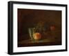 A Silver Goblet, Grapes, an Apple, Before 1728-Jean-Baptiste Simeon Chardin-Framed Giclee Print