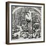 A Silver Refinery, 1556, (1917)-null-Framed Giclee Print