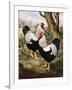 A Silver Wyandotte Cockerel-E. G. Wippell-Framed Giclee Print