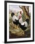 A Silver Wyandotte Cockerel-E. G. Wippell-Framed Giclee Print