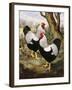 A Silver Wyandotte Cockerel-E. G. Wippell-Framed Giclee Print