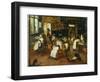 A Singerie: Monkey Barbers Serving Cats-Jan Van, The Elder Kessel-Framed Giclee Print