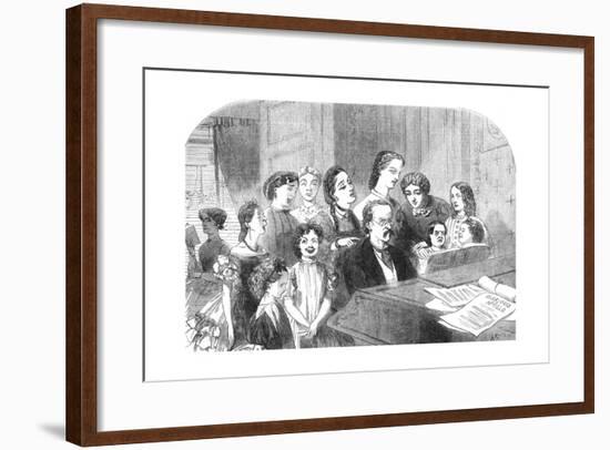 A Singing Lesson at Minerva House, 1863-Florence Claxton-Framed Giclee Print