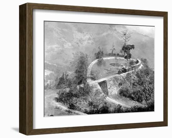 A Single Loop in the Darjeeling Himalayan Railway, India, C1910-null-Framed Giclee Print