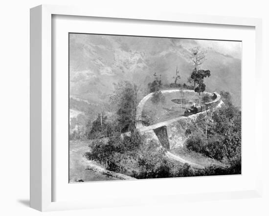 A Single Loop in the Darjeeling Himalayan Railway, India, C1910-null-Framed Giclee Print