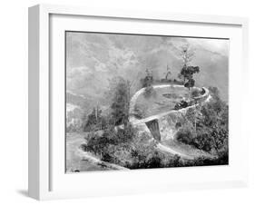 A Single Loop in the Darjeeling Himalayan Railway, India, C1910-null-Framed Giclee Print