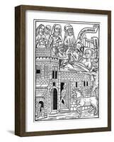 A Sinner on His Death Bed, 15th Century-null-Framed Giclee Print