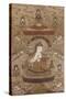 A Sino Tibetan Silk Embroidered Silk Thang.Ka Depicting Tsong.Kha.Pa, Circa 1800-null-Stretched Canvas