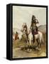 A Sioux Indian Chief-Frank Feller-Framed Stretched Canvas