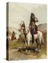 A Sioux Indian Chief-Frank Feller-Stretched Canvas