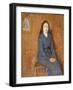 A Sitting Girl Wearing a Spotted Blue Dress, 1914-15-Gwen John-Framed Giclee Print