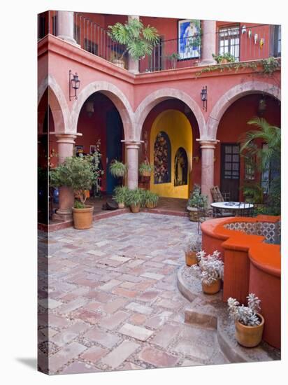 A Six Bedroom Bed & Breakfast, San Miguel, Guanajuato State, Mexico-Julie Eggers-Stretched Canvas