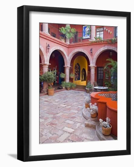 A Six Bedroom Bed & Breakfast, San Miguel, Guanajuato State, Mexico-Julie Eggers-Framed Photographic Print